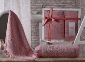 Комплект махровых полотенец Karna Esra 50x90-70х140 см