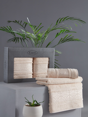 Комплект полотенец бамбук Karna Armond 50x90-70х140